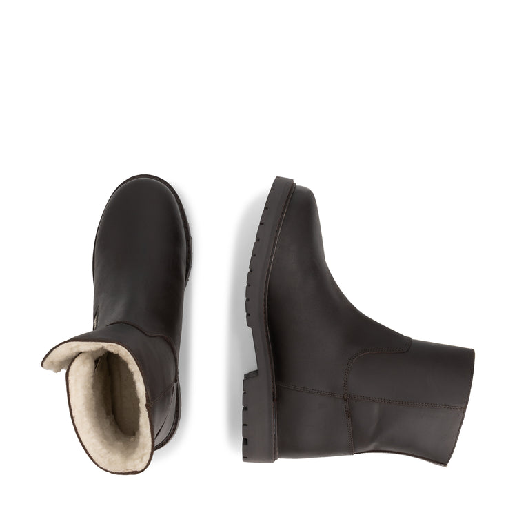 Vaerum Women - Ankle boots - Wool-lined - Dark brown UPD