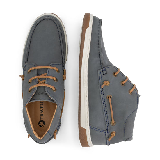Maenporth Women - Mid lace-up shoes - Leather - Blue UPD