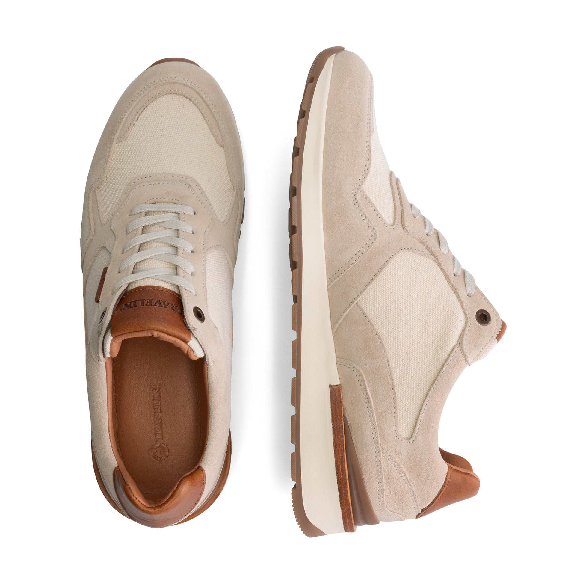 Newberry Men - Sneakers - Canvas and suede - White UPD