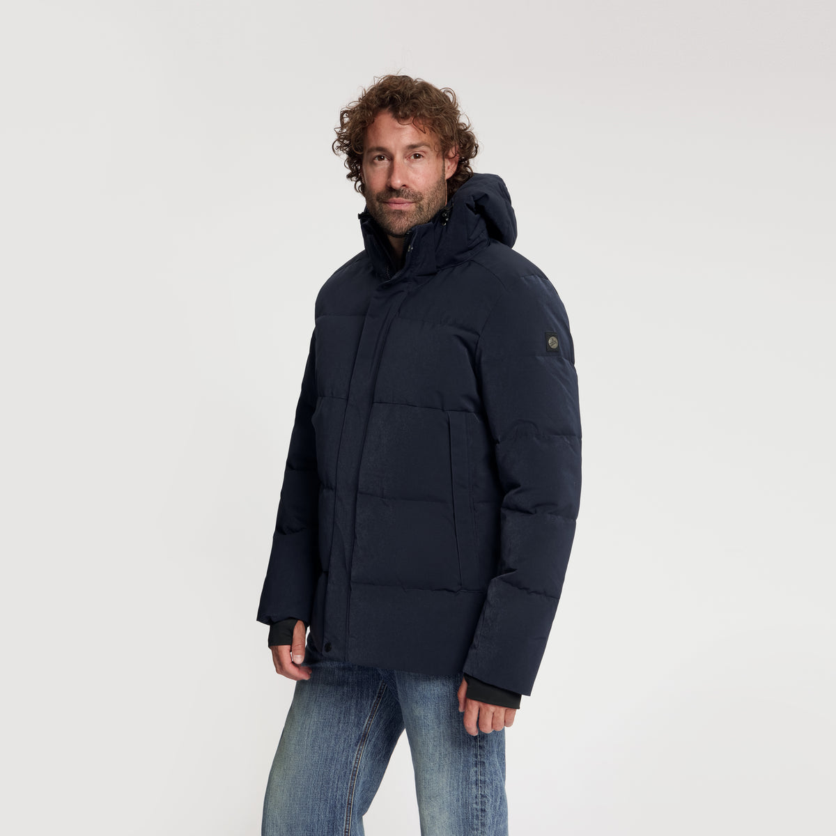 Asberg Men - Puffer Winter Jacket - Waterproof - Navy MV2