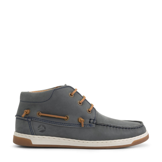 Maenporth Women - Mid lace-up shoes - Leather - Blue R