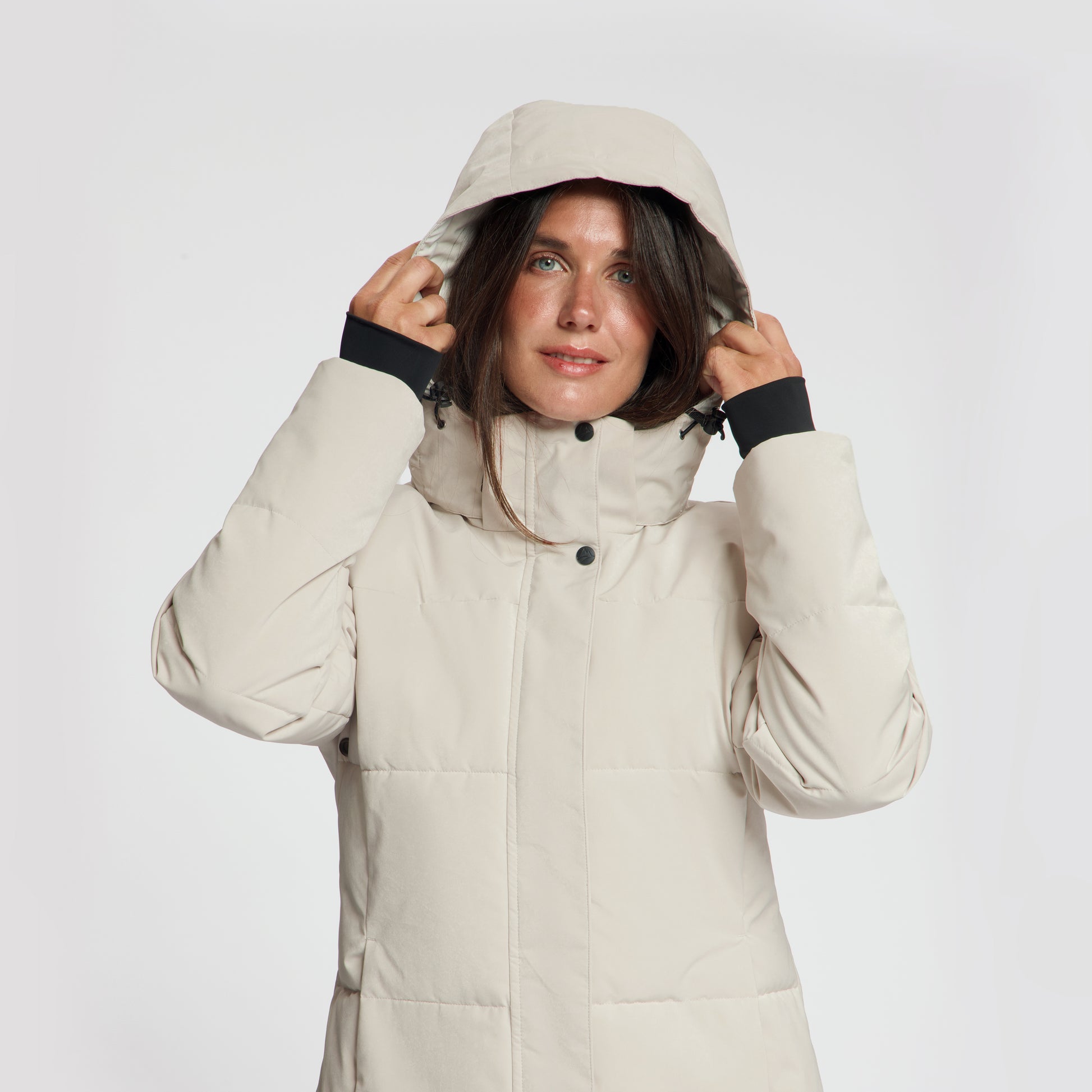Andels Women - Puffer Winter Jacket - Waterproof - Sand MV2