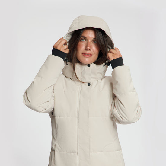 Andels Women - Puffer Winter Jacket - Waterproof - Sand MV2