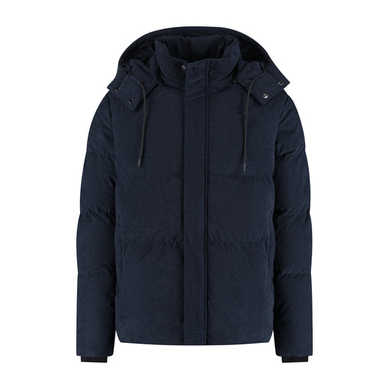 Ulf Men - Puffer Winter Jacket - Corduroy - Navy F