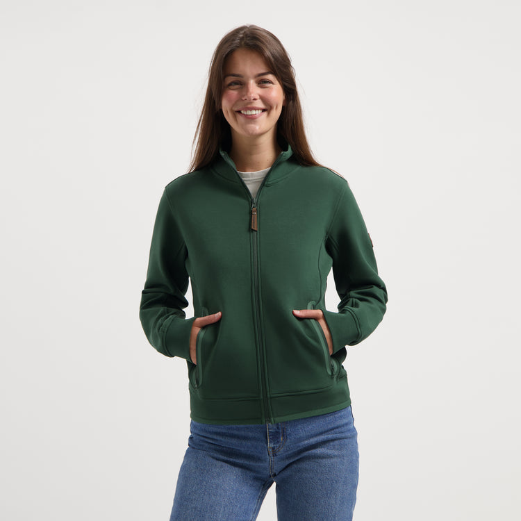 Olia Women - Outdoor Cardigan - Sweat - Dark green MV