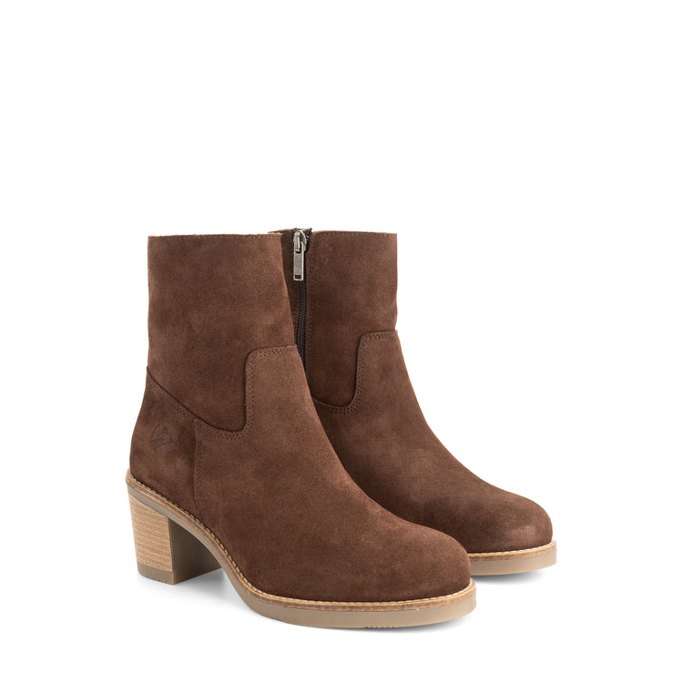 Indre Women - Ankle boots - Leather - Dark brown FRD
