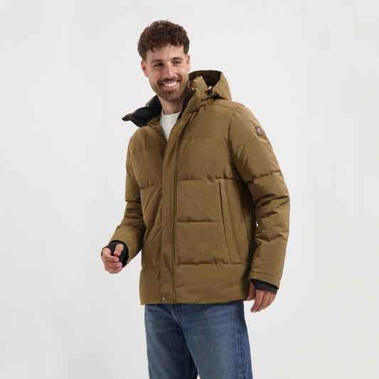Sverger Men - Puffer jacket - Water-resistant - Brown MV