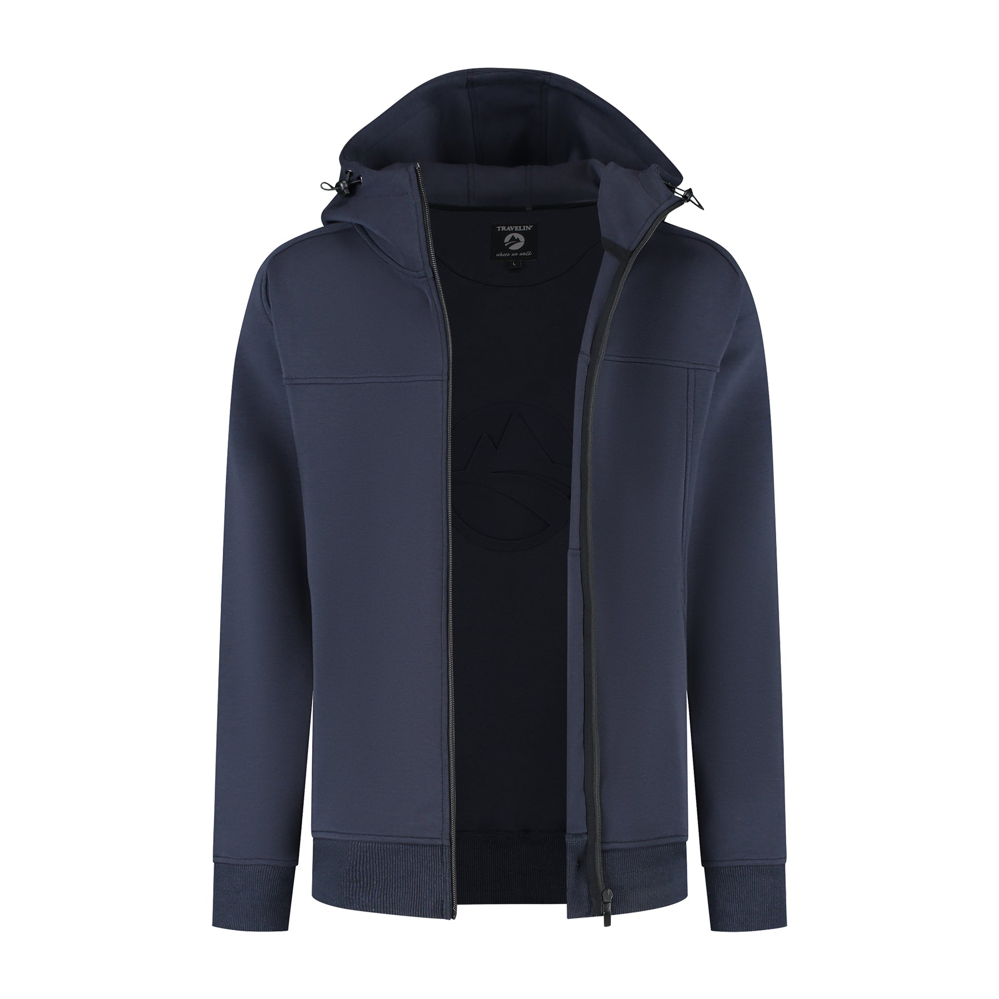 Steffen Men - Hooded Cardigan - Sweat - Navy CVO