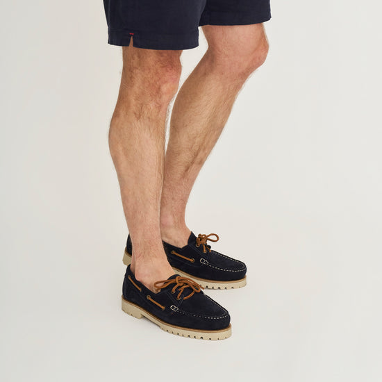 Skjern Men - Boat shoes - Suede - Navy MV