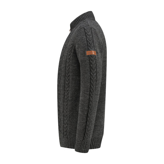Jaali Men - Knitted cardigan - Dark antracite L