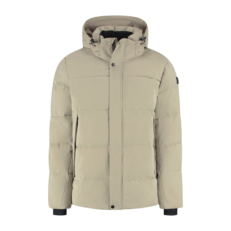 Asberg Men - Puffer Winter Jacket - Waterproof - Light Brown F