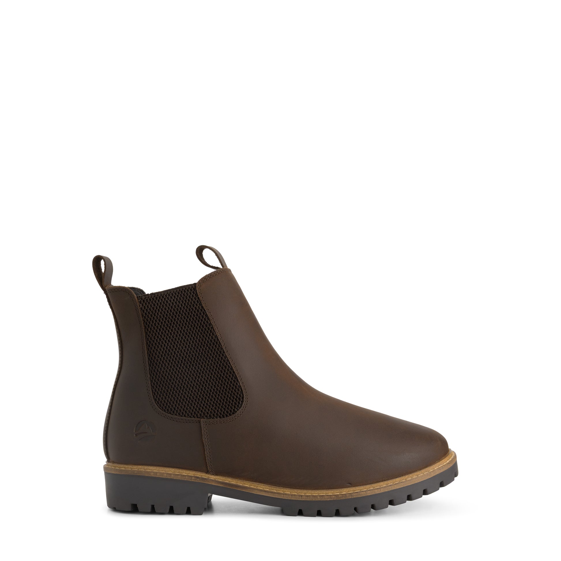 Hossa Men - Chelsea Boots - Wool-Lined - Dark Brown R