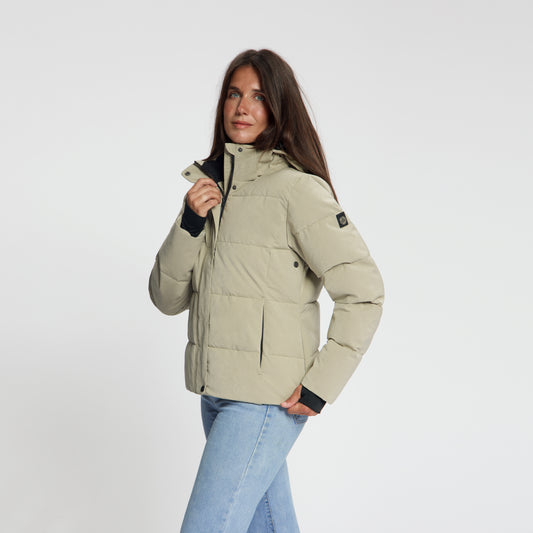 Agnes Women - Puffer Winter Coat - Waterproof - Light Brown MV2