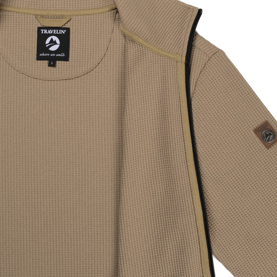 Pavo Men - Outdoor cardigan - Light brown DCI