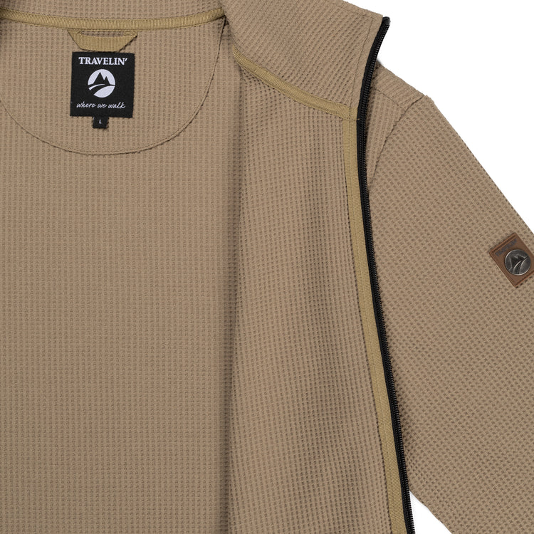 Pavo Men - Outdoor cardigan - Light brown DCI
