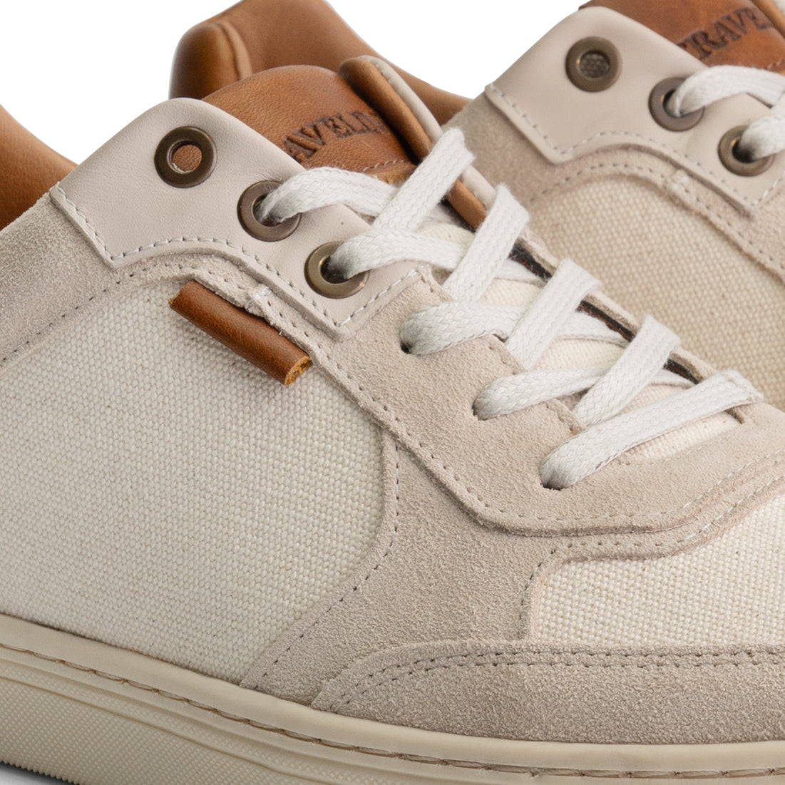 Bromley Men - Sneakers - Canvas and suede - White DFW
