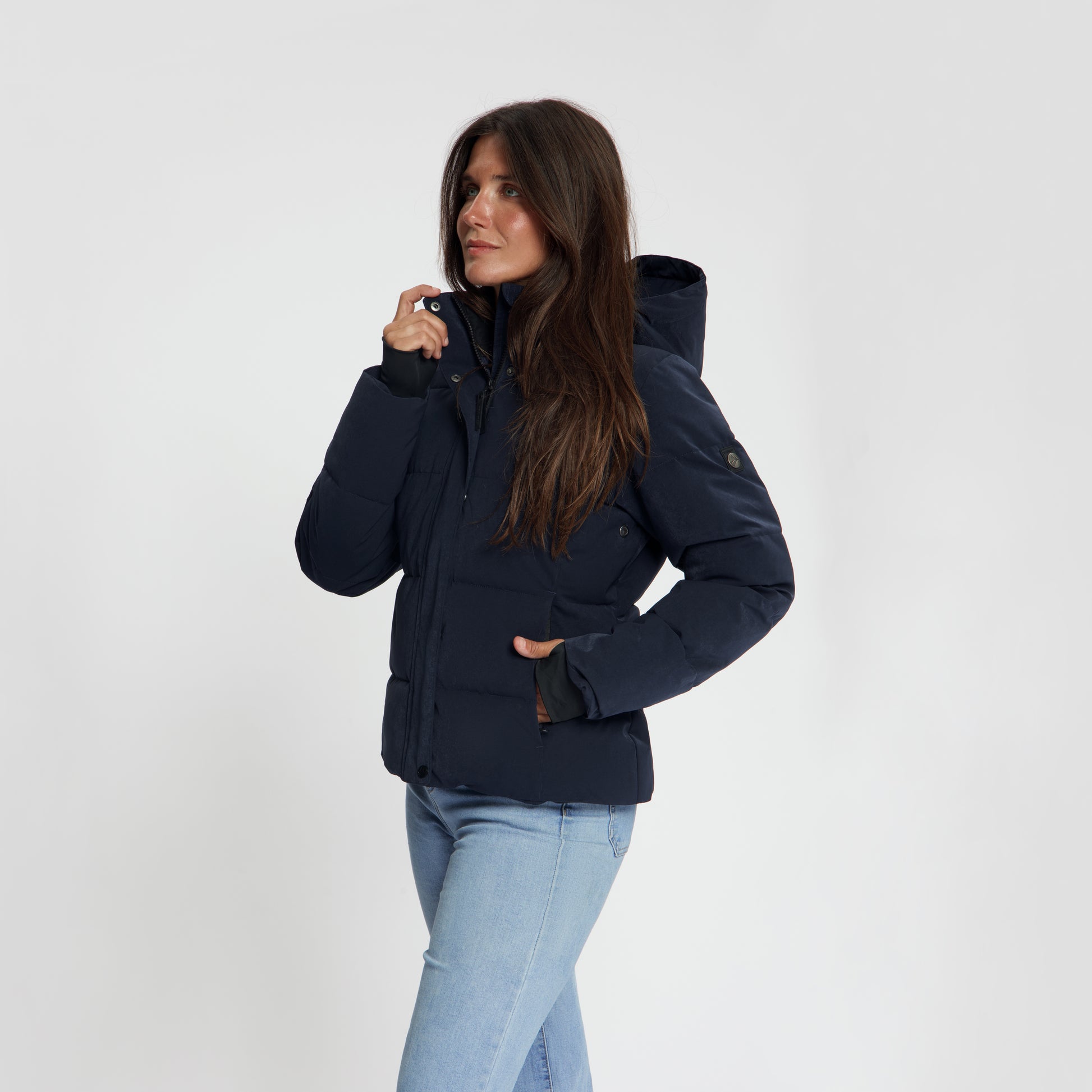 Agnes Women - Puffer Winter Jacket - Waterproof - Navy MV2