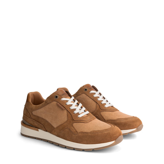 Newberry Men - Sneakers - Canvas and suede - Cognac FRD