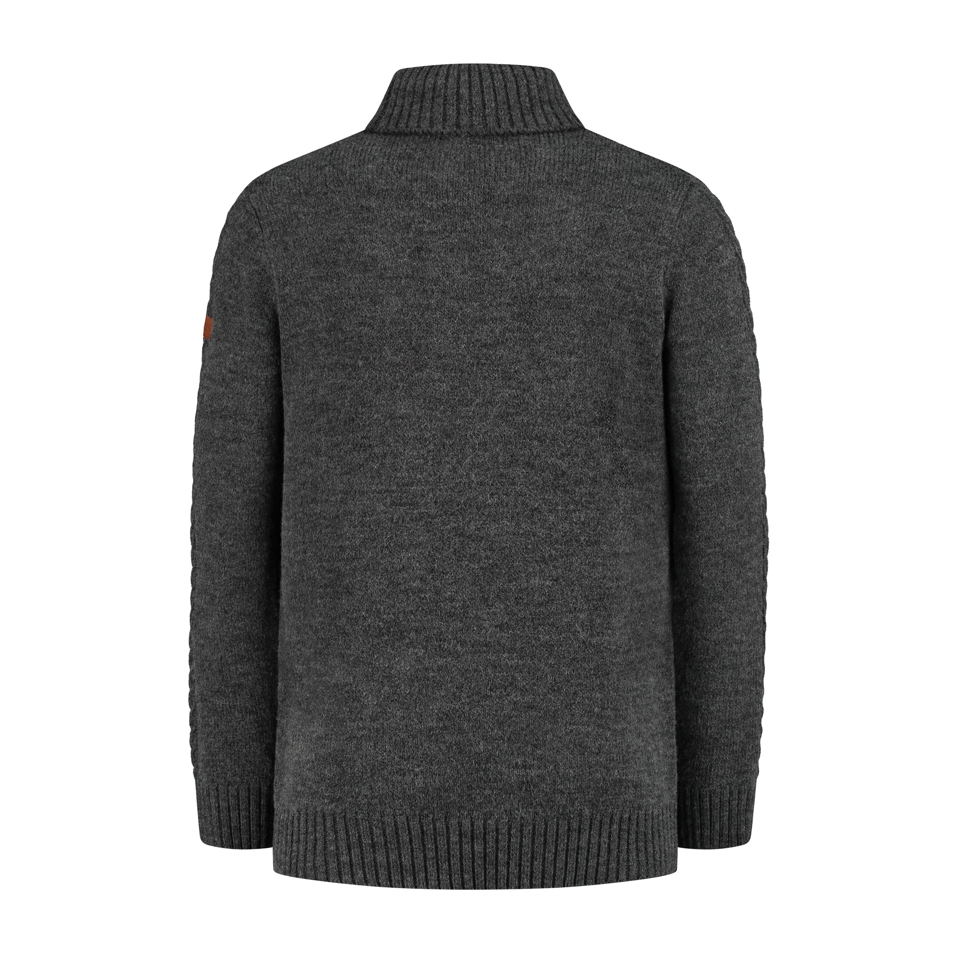 Oulu Men - Turtleneck - Knitted jumper - Dark antracite B