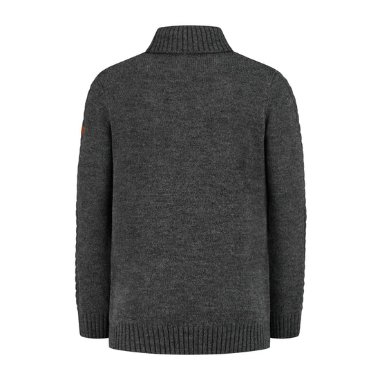 Oulu Men - Turtleneck - Knitted jumper - Dark antracite B