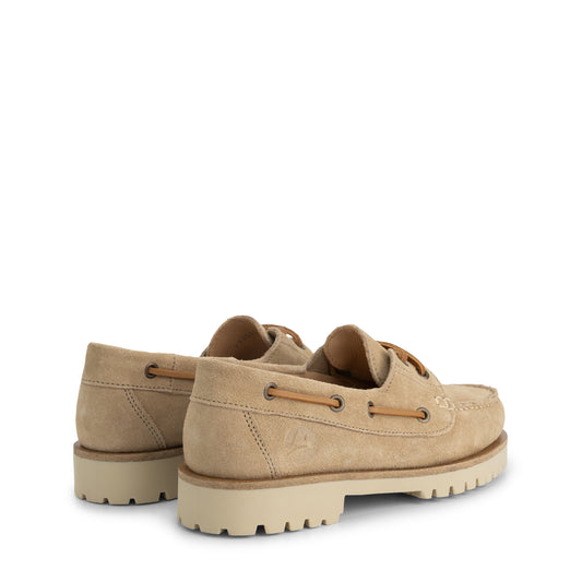 Salla Women - Boat shoes - Suede - Sand BD