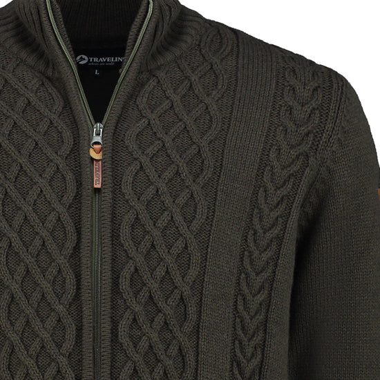 Jaali Men - Knitted cardigan - Green DCB