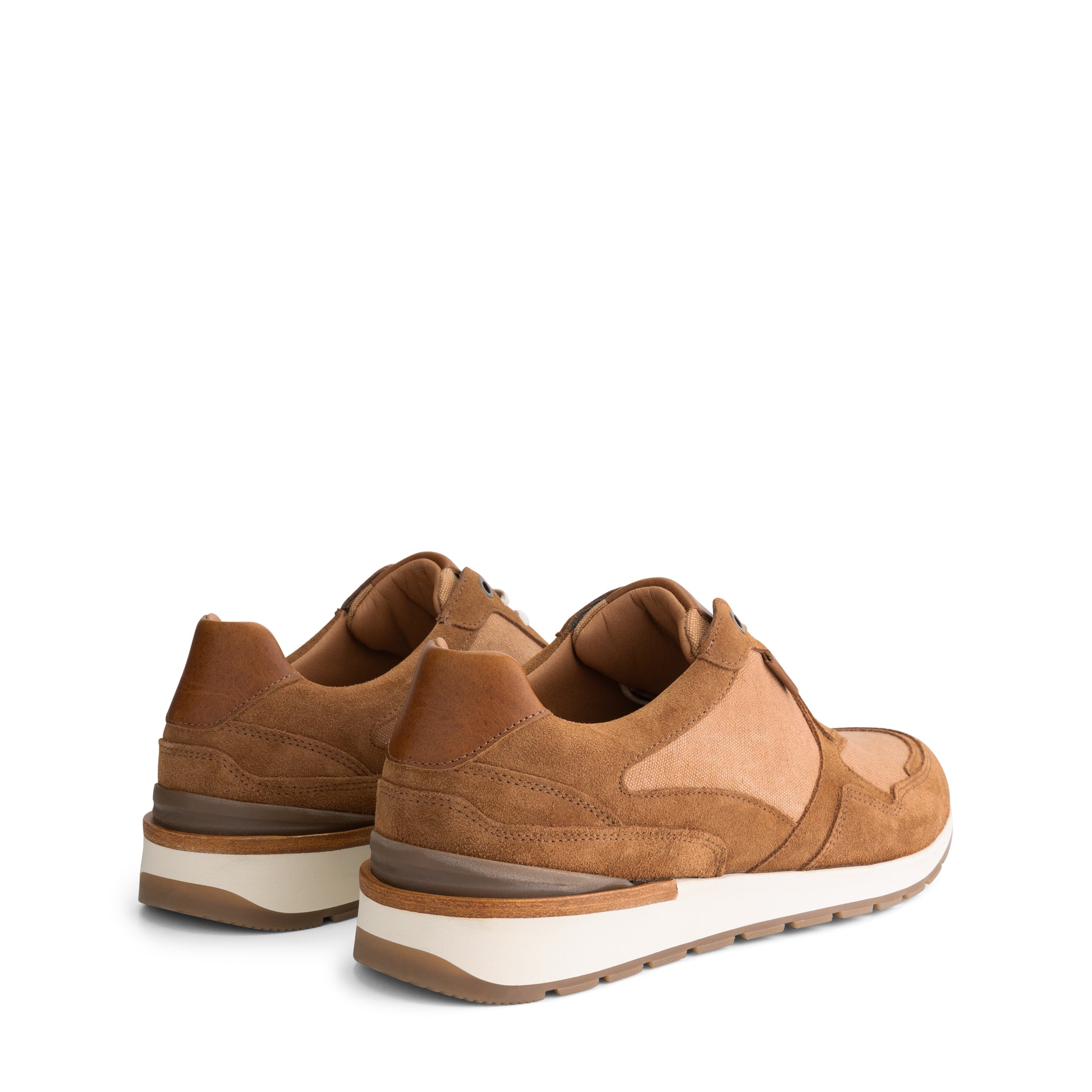 Newberry Men - Sneakers - Canvas and suede - Cognac BD
